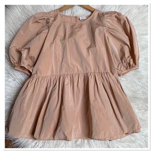 Aritzia Wilfred Fantasy Blouse Light Peach Size Extra Small